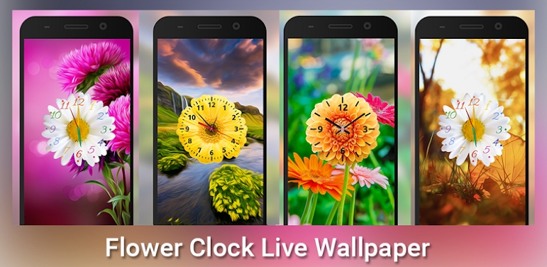 Flower Clock live wallpaper screenshots