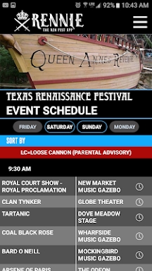 Rennie - The Ren Fest App screenshots
