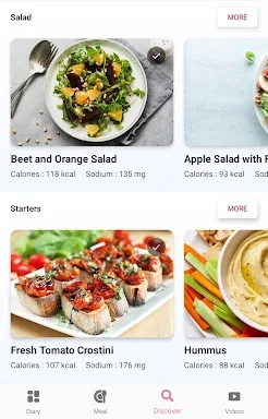 Dash diet : Food Tracker screenshots