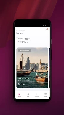 Qatar Airways screenshots