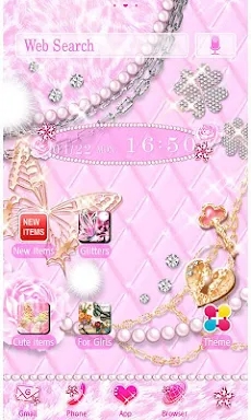 Royal Pink Wallpaper Theme screenshots