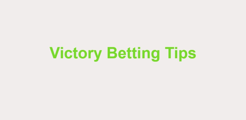 Victory Betting Tips %100 Win screenshots