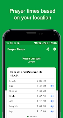 Waktu Solat -Kiblat, Azan, Doa screenshots