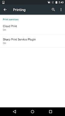 Sharp Print Service Plugin screenshots