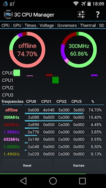 3C CPU Manager (root) screenshots