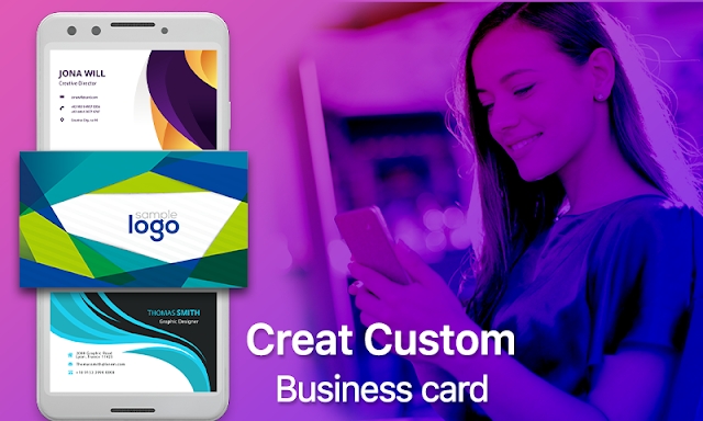 Free Card Maker with Photo – Business Card Creator screenshots
