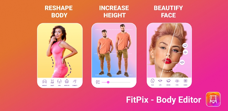 FitPix - Face & Body Editor screenshots