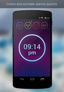 Neon Alarm Clock screenshots