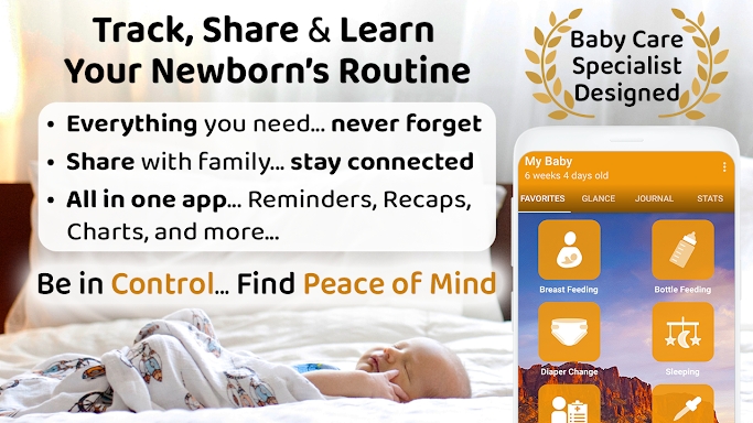 Baby & Breastfeeding Tracker screenshots