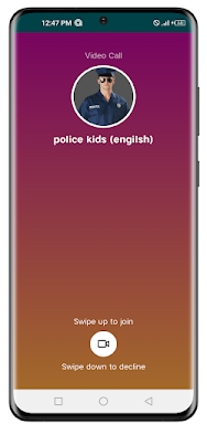 kids police - fake call app screenshots