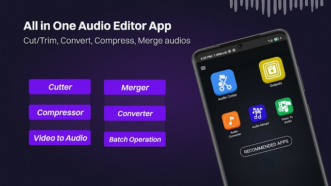 MP3 Cutter, Converter & Merger screenshots