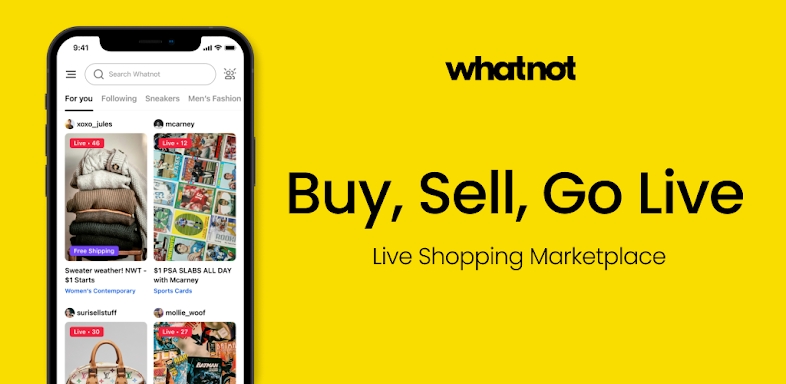 Whatnot: Live Video Shopping screenshots
