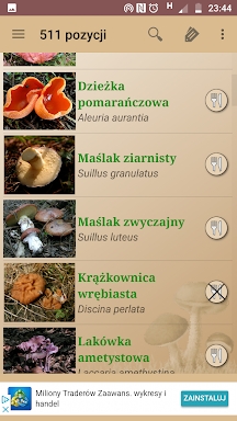 Atlas grzybów screenshots