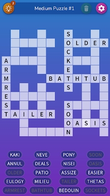 Fill-in Crosswords Unlimited screenshots