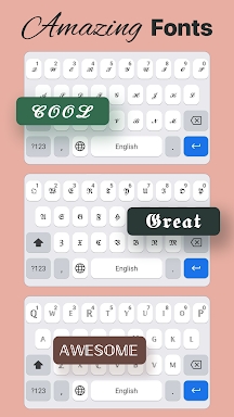 Fonts Art: Cute Keyboard Font screenshots