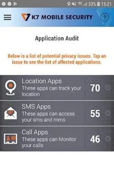 K7 Mobile Security screenshots