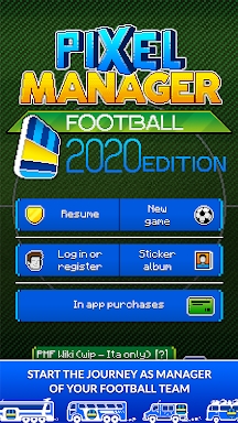 Pixel Manager: Football 2020 E screenshots