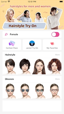 Hair Makeover-modiface・haircut screenshots