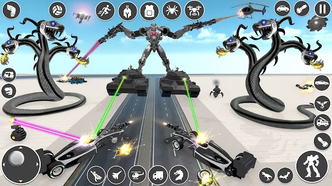 Anaconda Car Robot Games screenshots