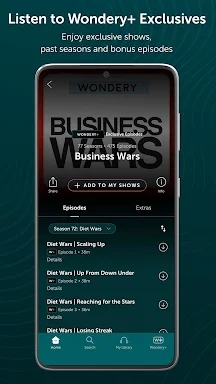Wondery: Discover Podcasts screenshots