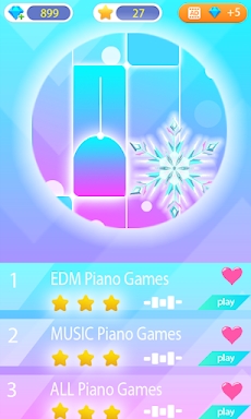 Piano Tap Tiles - Elsa Game screenshots