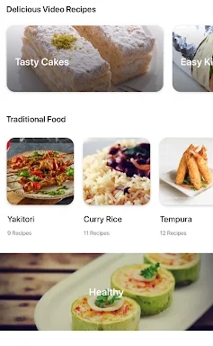 Japanese food recipes screenshots