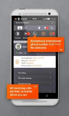 Secure messenger SafeUM screenshots