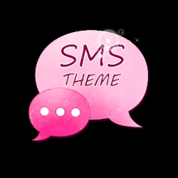 Pink Star GO SMS Theme