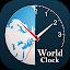 World clock and all countries time zones icon