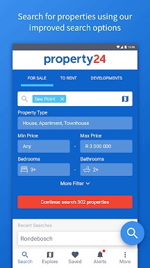 Property24 screenshots