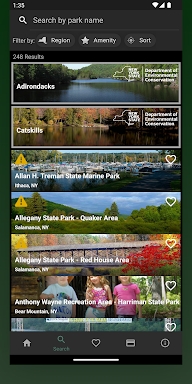 NY State Parks Explorer screenshots