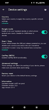 AAWireless for Android Auto™ screenshots