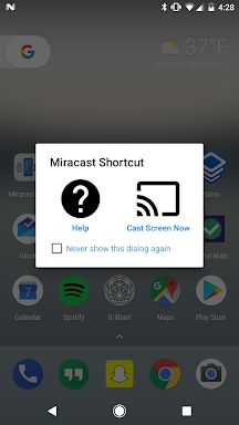 Miracast Screen Sharing/Mirror screenshots