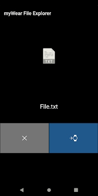 myWear File Explorer screenshots