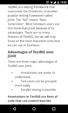 Selenium testing screenshots