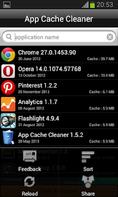 App Cache  Cleaner screenshots
