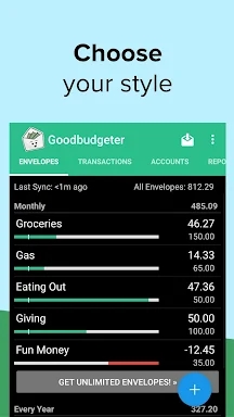 Goodbudget: Budget & Finance screenshots