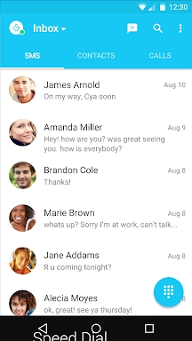 Messages + SMS screenshots