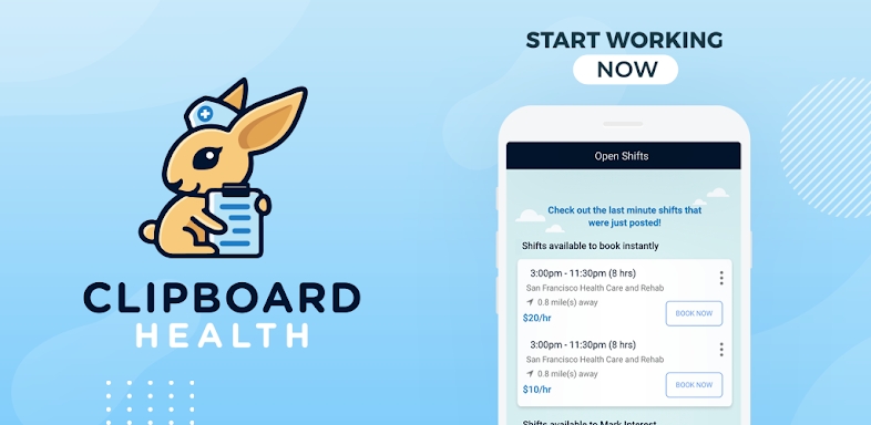 Clipboard Health screenshots