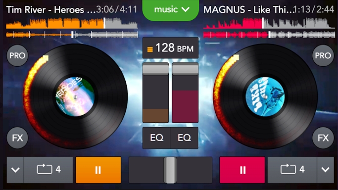 YouDJ Mixer - Easy DJ app screenshots