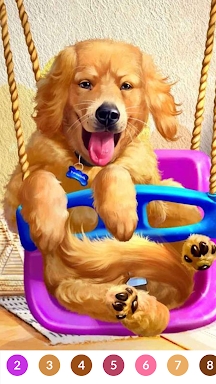 Dog Paint by Number Coloring screenshots