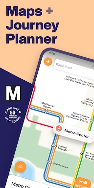 Washington DC Metro Route Map screenshots
