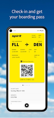Spirit Airlines screenshots