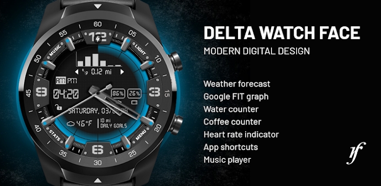 Delta Watch Face screenshots