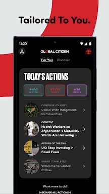 Global Citizen screenshots