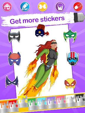 Superhero Coloring Pages screenshots