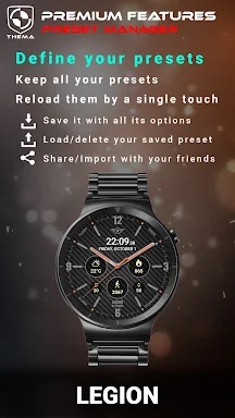 Legion Watch Face screenshots