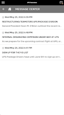 UPS Teamsters screenshots