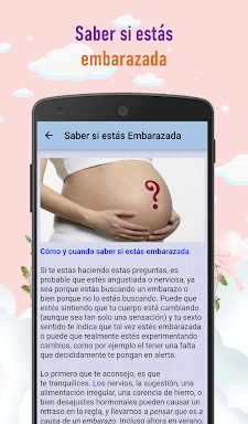 Como saber si estás embarazada screenshots