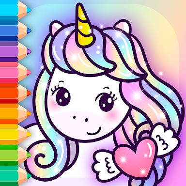 Sparkling Unicorns Color Book screenshots